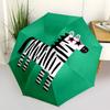 1PC Zebra Sunglasses Automatic Folding Umbrella Portable Collapsible 8-Rib Umbrella for All Seasons, Casual Outdoor Accessory, A45