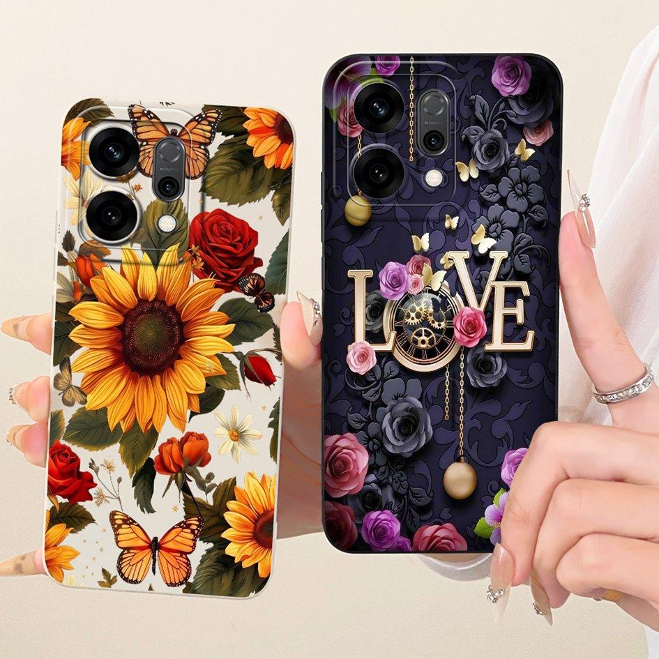 Cute Cartoon Phone Case For OPPO Reno 14 Cover Reno14 Pro Shockproof Silicone Funda Matte Bumper on OPPO Reno14Pro 5G Soft Shell