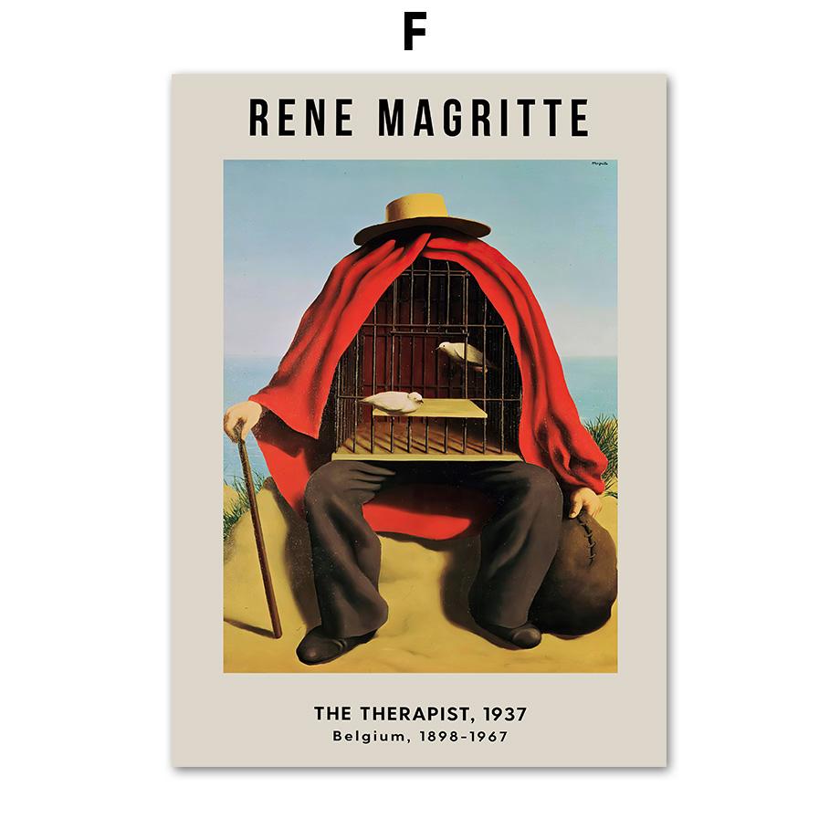 

Рене Магритт терапевт сюрреализм современные постеры на скандинавскую тему и принты настенная живопись на холсте настенные панно для декора гостиной 30x40cm No Frame