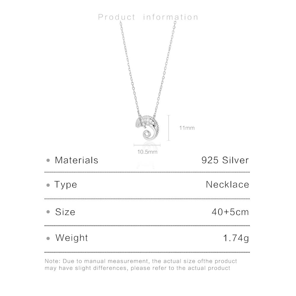 ANDYWEN 925 Sterling Silver Anima Seahorse Pendant Long Chain Women Zircon Pave CZ Necklace