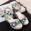 Outdoor Wedges Heel Ladies Shoes Anti Slip Hot Korea Luxury 2025 Comfortable and Elegant New Breathable Fashion Women's Sandals
