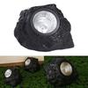 Warm Light Spotlight Solar Stone Light Simulation Stone Energy-Saving Solar Rock Lamp Waterproof Resin Lawn Lamp Landscape