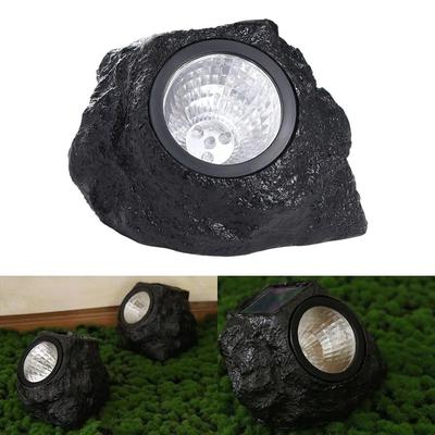 Warm Light Spotlight Solar Stone Light Simulation Stone Energy-Saving Solar Rock Lamp Waterproof Resin Lawn Lamp Landscape