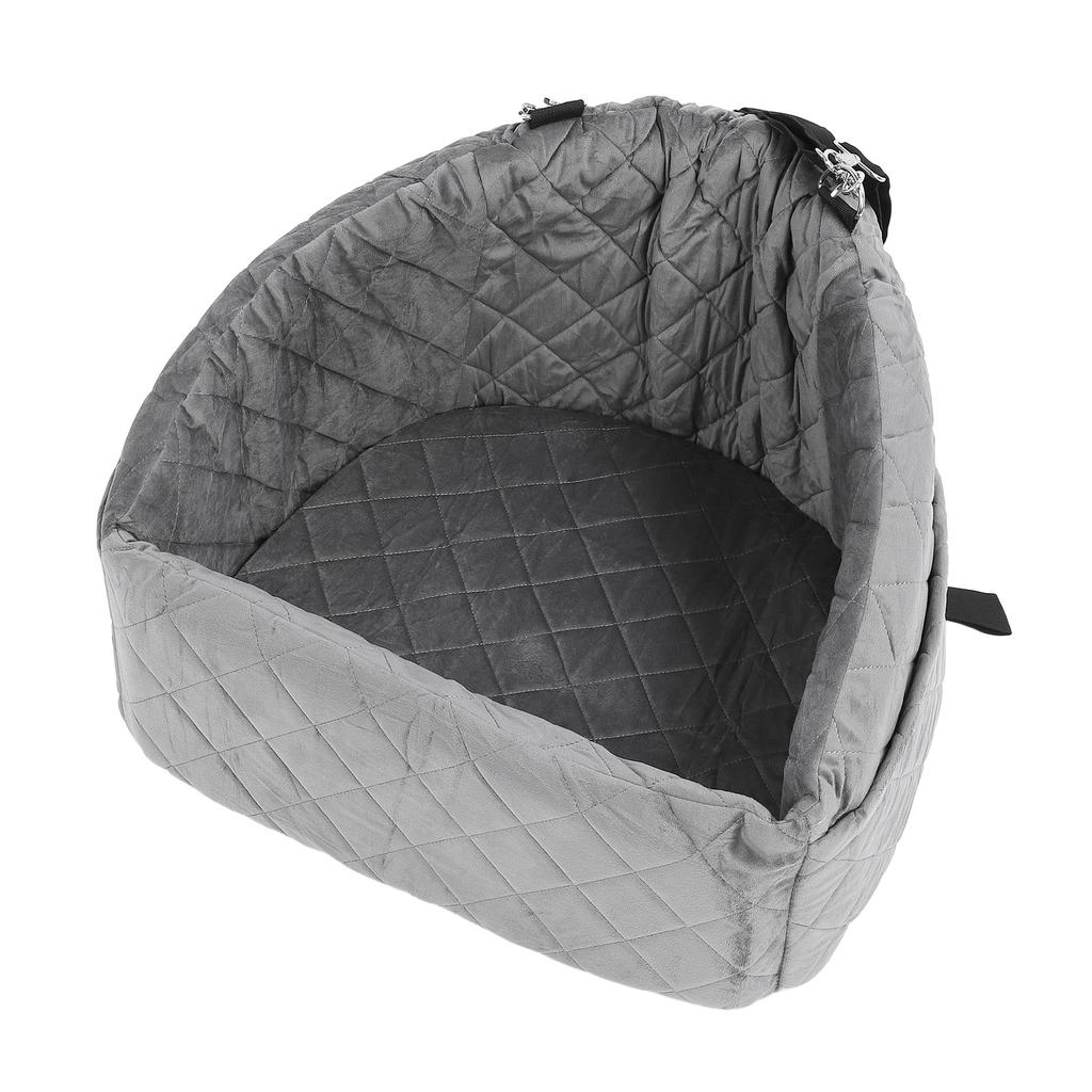 Dog Booster Seat Water Resistant Elevated Pet Car Seat High Density Sponge Filling Detachable Dog