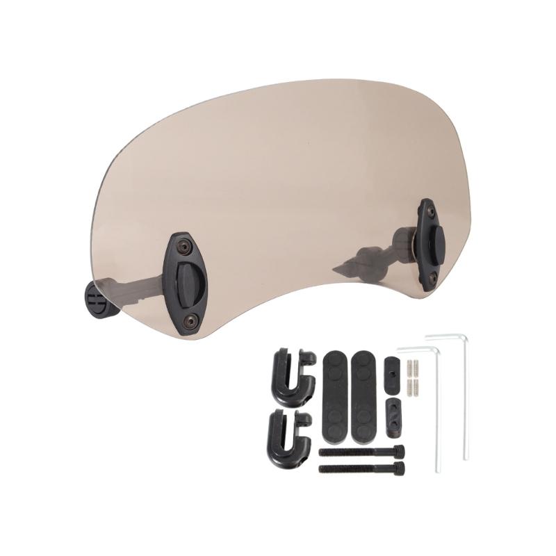 Motorcycle Wind Deflector With Adjustable Angle Windshield Extension Spoiler For Street Cruisers And Retro Bikes