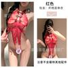 Sexy underwear hot backless cheongsam style uniform sexy lace perspective open file free pajamas