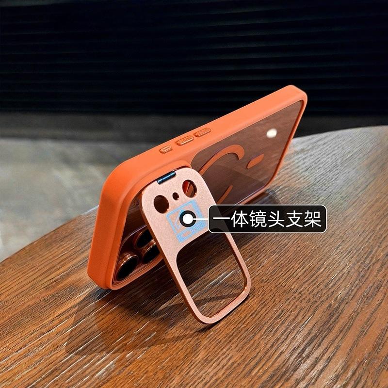 Multi-dimensional lens holder for iPhone18PROMAX transparent magnetic mobile phone case Apple 17 lens film all-inclusive