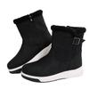 Winter new thick-soled velvet snow boots for women, large size warm towel, medium boots, cotton shoes for women