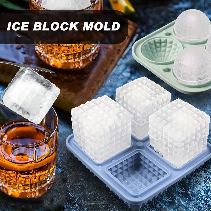 Ice Cube Mold, Silicone Ice Cube Tray, Mold For Pudding, Jelly, Candy, Ice Cube Tray, Ice Trays For Freezer Cocktail Whiskey