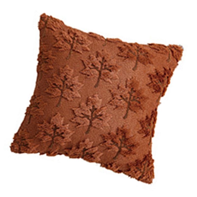 Fall Leaf Pattern Velvety Soft Pillow Cover Cozys Decorative Throw Pillow Case For Living Room Bedroom