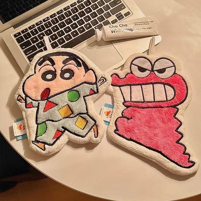 Neues Crayon Shin-Chan Anime Cartoon Handtuch Niedlich zum Aufhängen Super Saugfähig Verdicktes Handtuch für Badezimmer und Küche