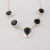 Green Tourmaline Gemstone Silver Elegant Necklace 16-18" 925 Sterling Silver Women Jewelry For Birthday Gift RN-3-7