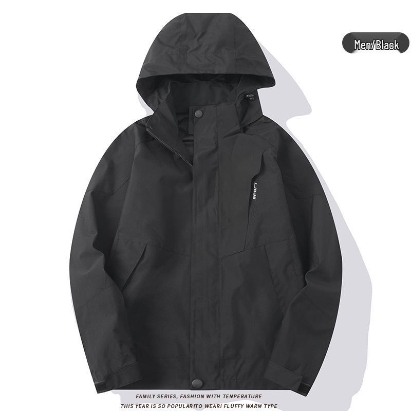 

Унисекс Ветрозащитная Водонепроницаемая Куртка с Цветными Блоками: Весенне-осенний спортивный пиджак для альпинизма и повседневной носки - Модный дизайн XXL