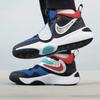 Nike Team Hustle D 11 Niedrige Basketballschuhe Schwarz Blau Unisex FJ1390-001