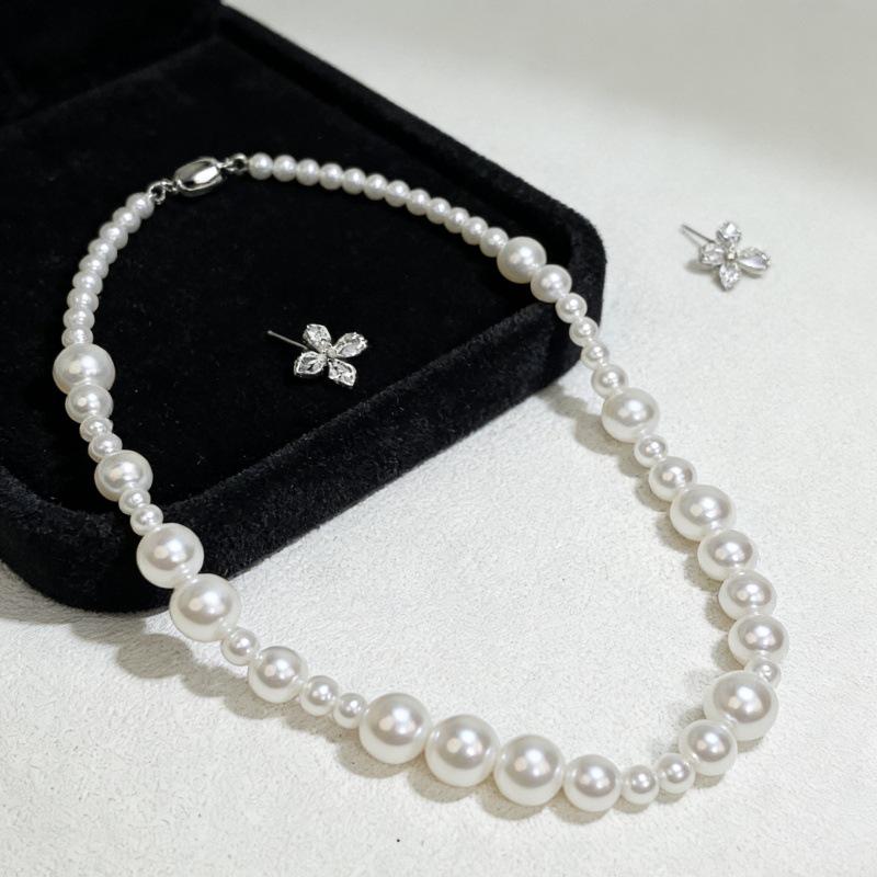 S925 Sterling Silver Bubble Pearl Clavicle Necklace - Elegant & Luxurious Fashion Statement