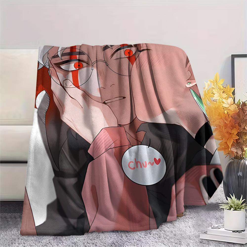 1 Pezzo Coperta in Flanella con Stampa Cartone Animato, Alta Qualità Confortevole per Tutte le Stagioni, Decorazione per la Casa, Calore e Comfort, Perfetta per Regalo di Natale Compleanno