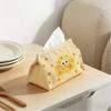 Cheese Cartoon Tissue Box New Multi-purpose Fabric Drawer Paper Box for Living Room Cute Simple Desktop Tissue Holder Organizer