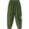 Disney Spring And Autumn New Children's Clothing, Big Boys Fashion Casual Soft Cargo Pants, Army Green, Size 140