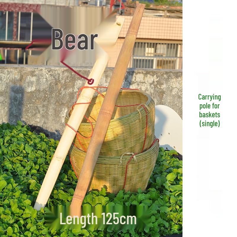 Zhuang Large Bamboo Woven Multi-Use Basket: Rice Washing, Grain Storage, Winnowing, Fruit Display, Event Decor