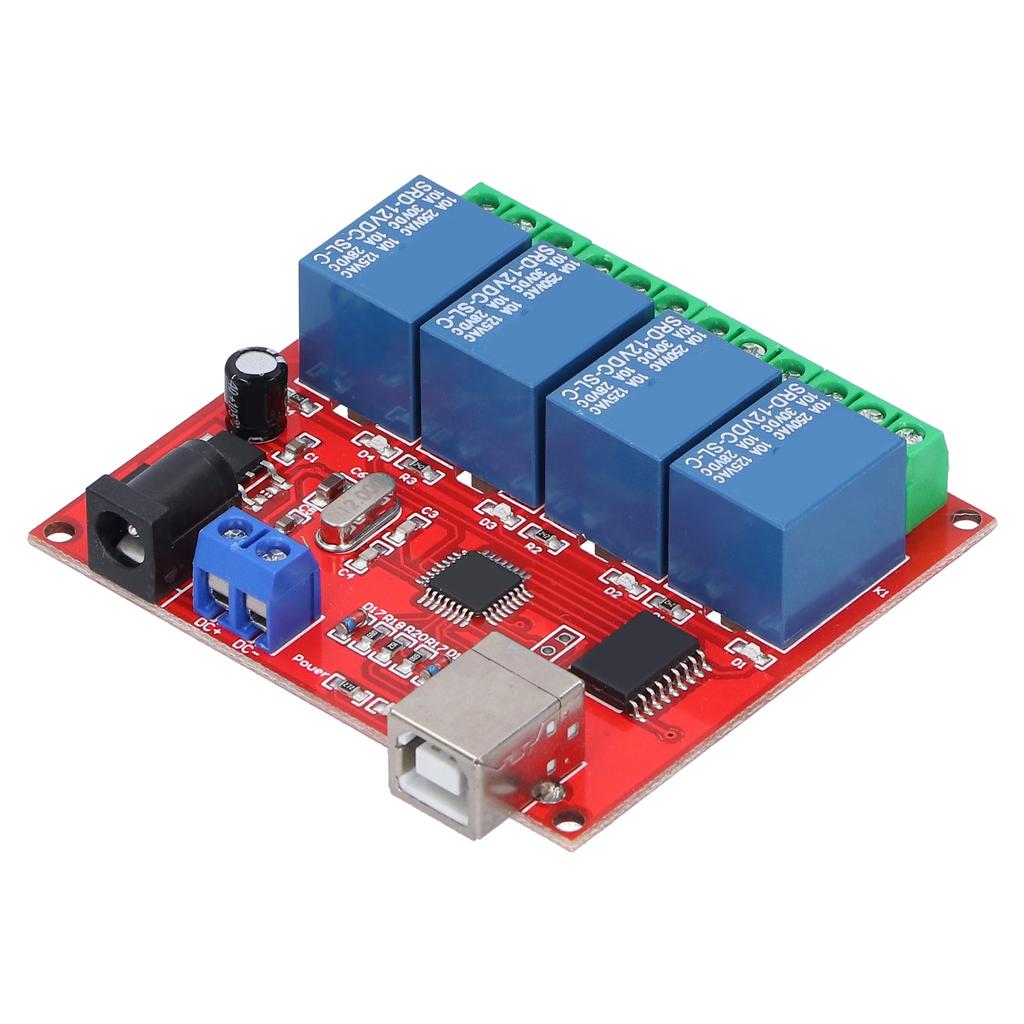 Module Relais 4 Canaux DriveFree PC Contrôleur d'Interrupteur Intelligent Carte PCB DC 12V
