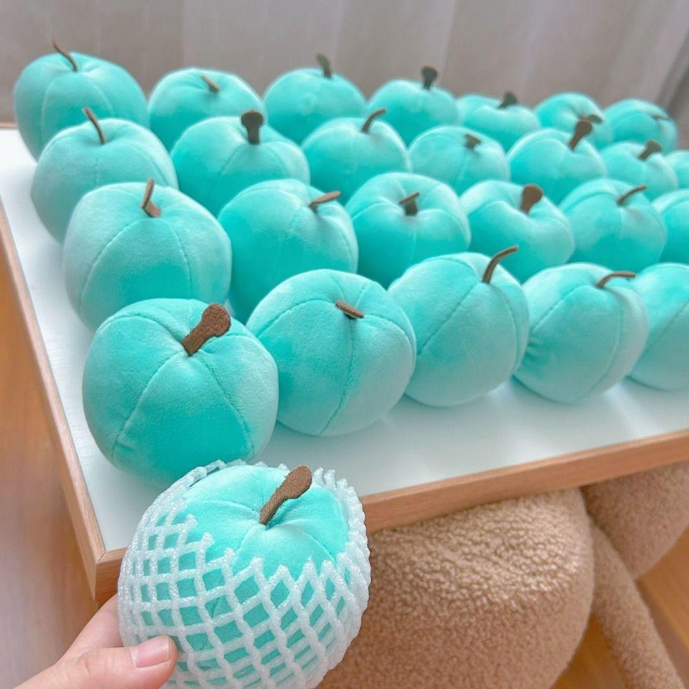 Creative Gift 10Cm Apple Pp Cotton Stress Relief Decompress Fruit Soft Blue Color Small Ornament