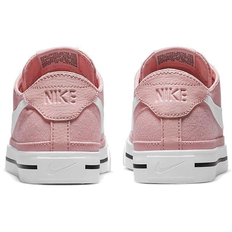 Nike  Court Legacy Canvas Pink Glaze Women Sneakers Black Team-Orange White CZ0294-601