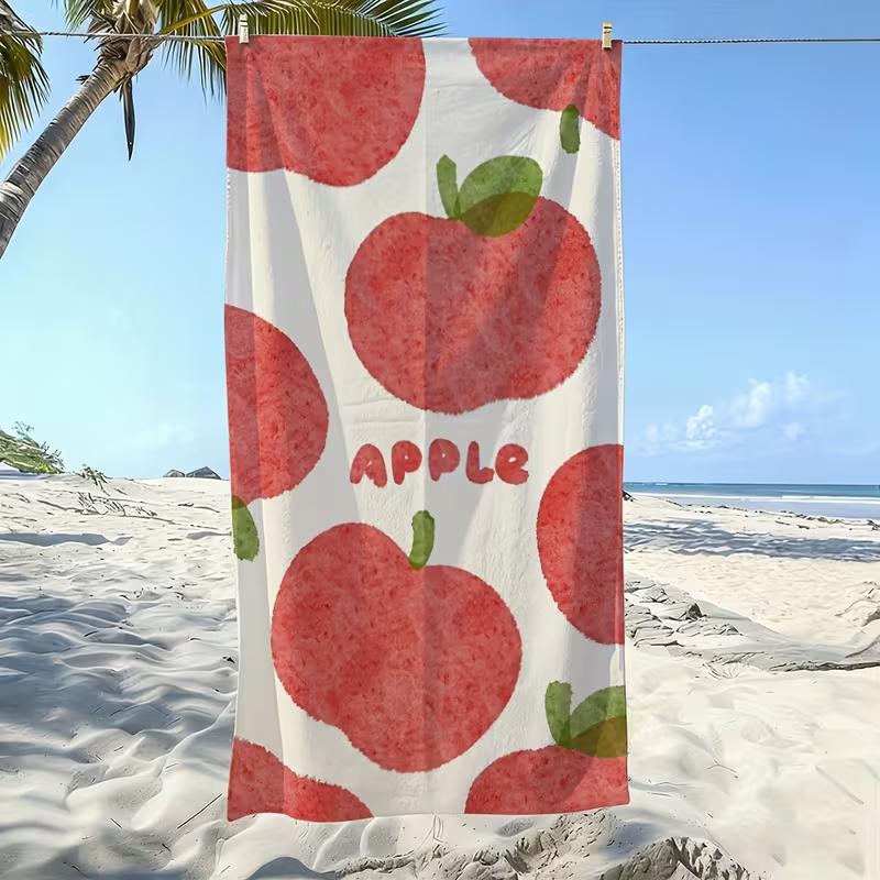 Bananas Graphic Beach Towel Fun Tropical Banana Print Quick Dry Sandproof Absorbent Towel for Summer Beach Travel Vacation