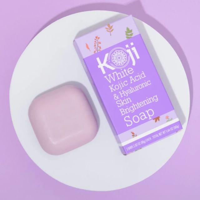 Koji White - Kojic Acid & Hyaluronic Acid Brightening Soap 80g x 2