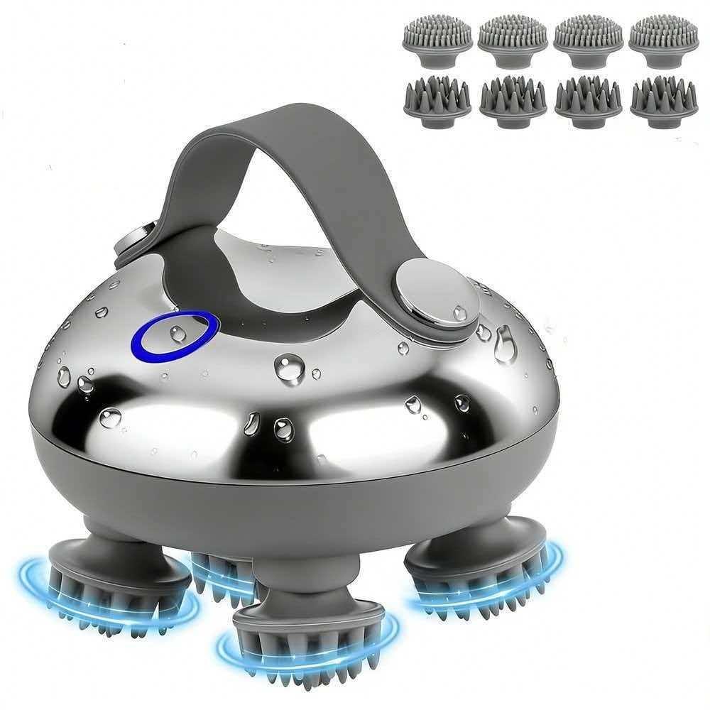 4 Claws Cordless Scalp Massager Waterproof Cat Head Scratcher High Quality Head Massager