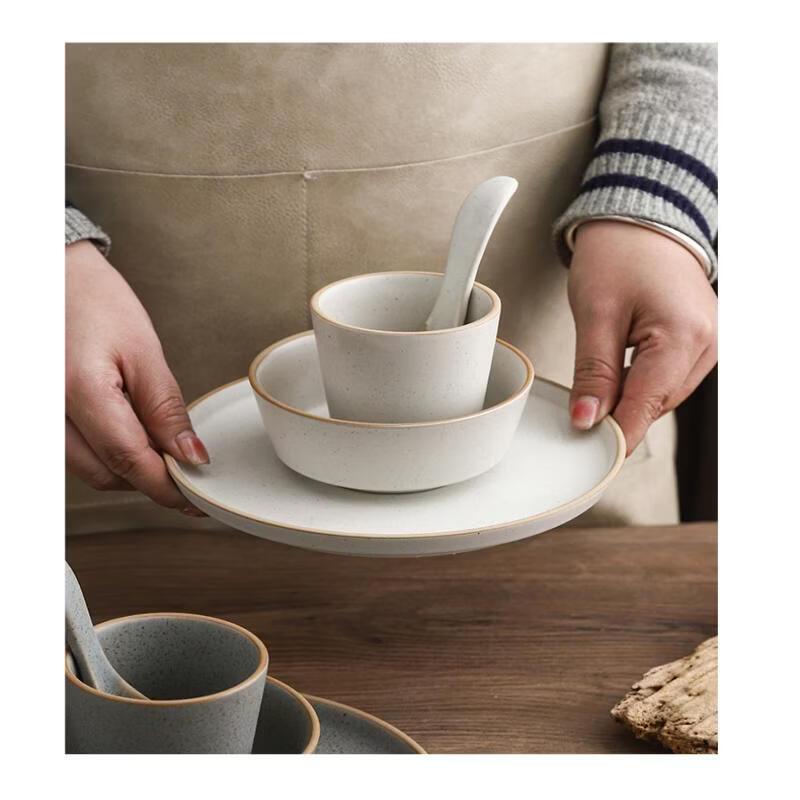 Ruhan Minimalist Matte Ceramic Rice Bowl - 2 Pack