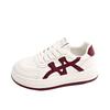 The First Layer of Cowhide Board Shoes Women's Thick-soled Heightening Little White Shoes Women's Shoes Autumn New Casual Sports Shoes
