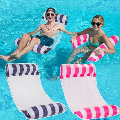 Wasserliege für Set aus Liege mit Netz Stark für Wasserpoolparty Blaue Liege, Hängematte, Bett, Erwachsene, 13070cm, 2, Rückenlehne, Boden, Auftrieb,