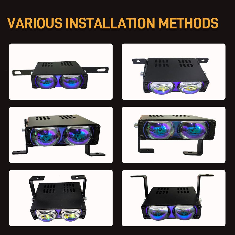 Car Grill Led Work Light Bar Addtional Led Bar White Yellow Spotlights Grille Lights 12-24V for Motorcycle Offroad 4X4 Truck