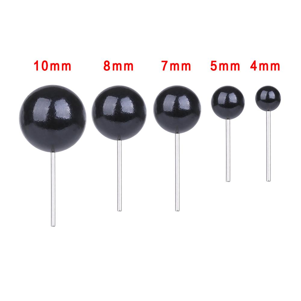 100Pcs Glass Eyes 4/5/8/10 Mm Needle Felting Teddy Bears Dolls Animals Black Eyes for DIY Hand Made Toy Doll Accessories