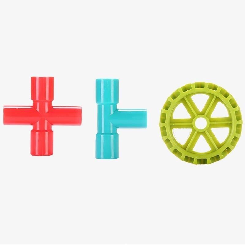 Wasserrohr Bausteine Kreatives Puzzle Montagespielzeug Für Jungen und Mädchen 2-3 Jahre