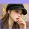 Eight Corner Hat With Embroidered Design For Autumn Winter Casual Womens Fashion