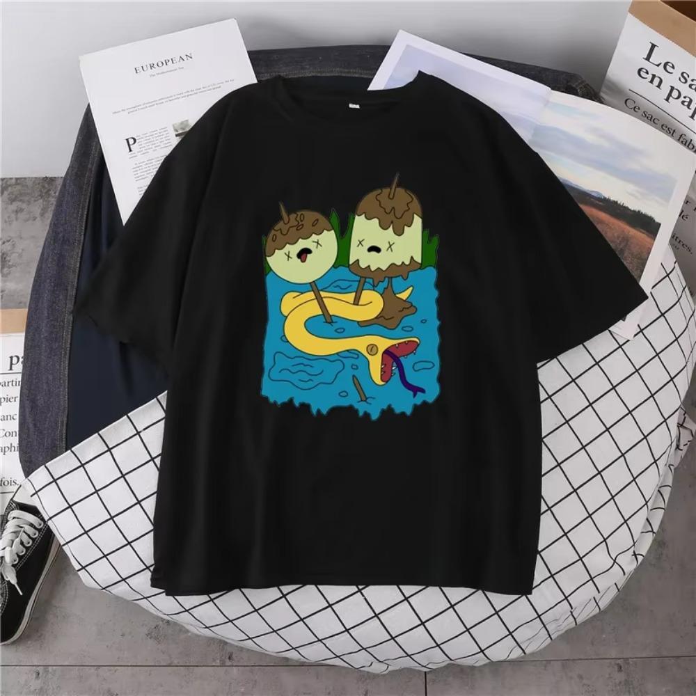 Kawaii Shirt Funny Tshirt Marceline and Princess Bubblegum Gift Tops Streetwear Unisex Harajuku Tee XS-4XL Camisa Masculina
