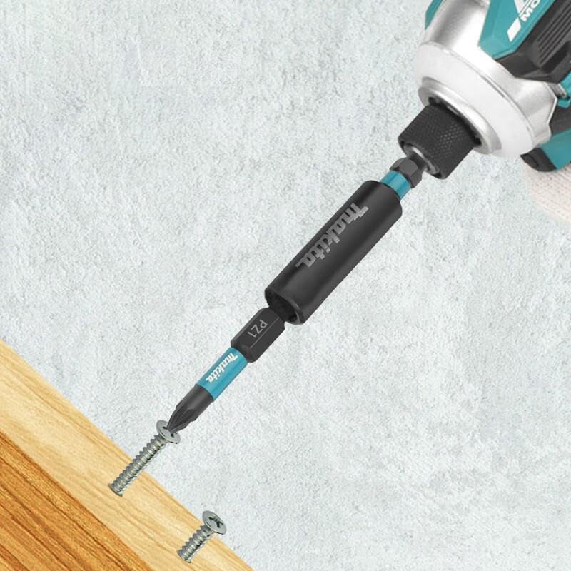 Makita Impact Driver Hex 13mm Groove Bits, 50mm, 10-Piece Set, E-14211, Shank, 6.35mm Shank, [Used]