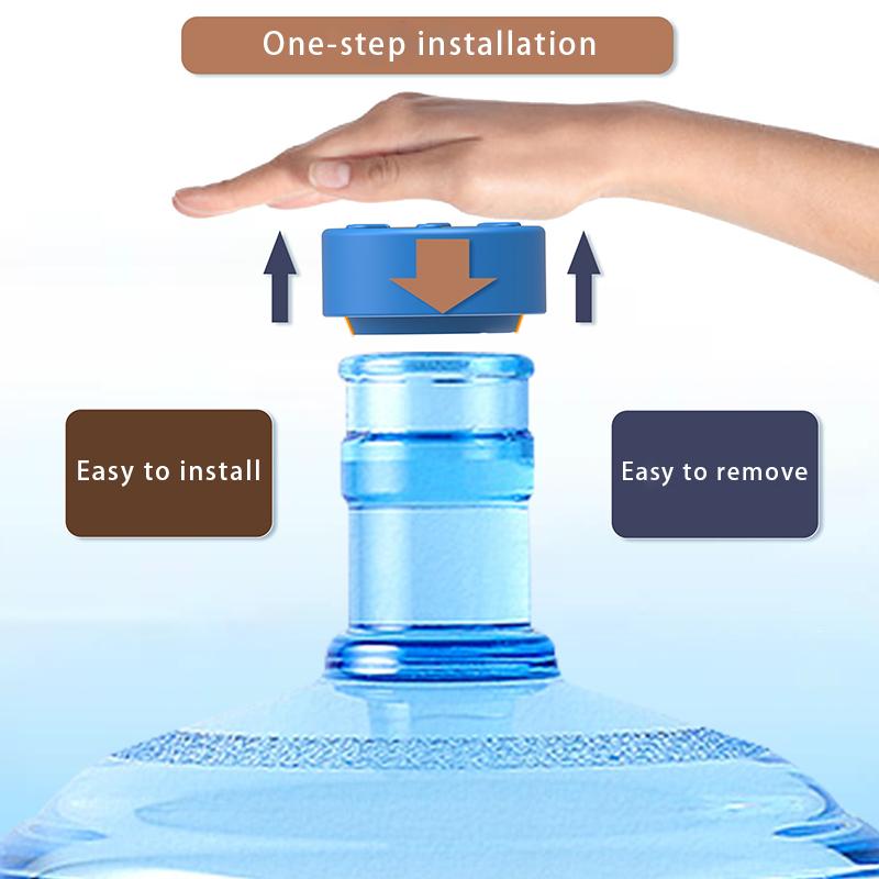 1Pcs 3.5 Gallon Water Jug Caps Non-Spill 55mm Silicone Replacement Lids Anti-Splash Reusable Water Bottle Caps for Home Gym