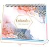 2026 Desk Calendar - 12 Months Desk Calendar 2026, January - December, 9.8'' x 8.3'', Standing Flip Desktop Calendars with 4 More Months Reference