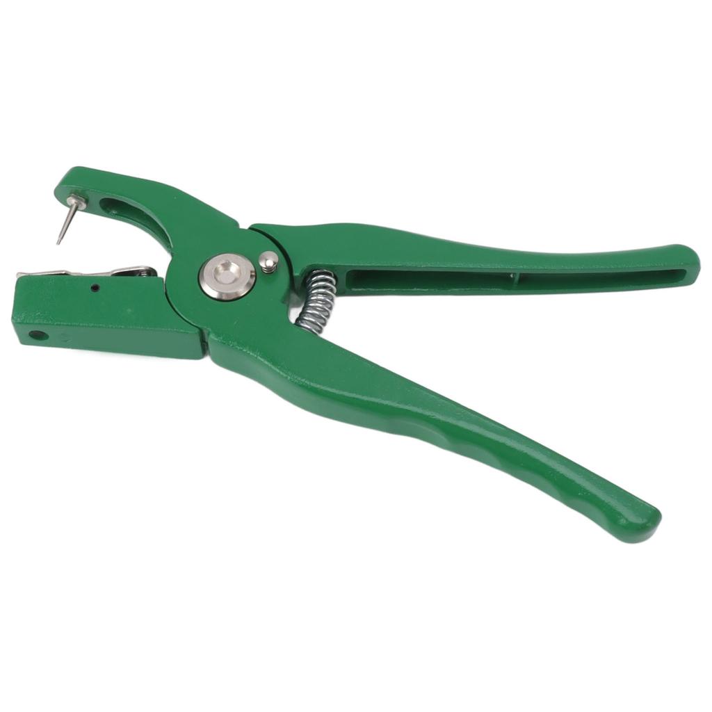 Green Ear Tag Plier Aluminum Alloy Livestock Ear Tag Applicator Portable Ear Notcher for Home Farm