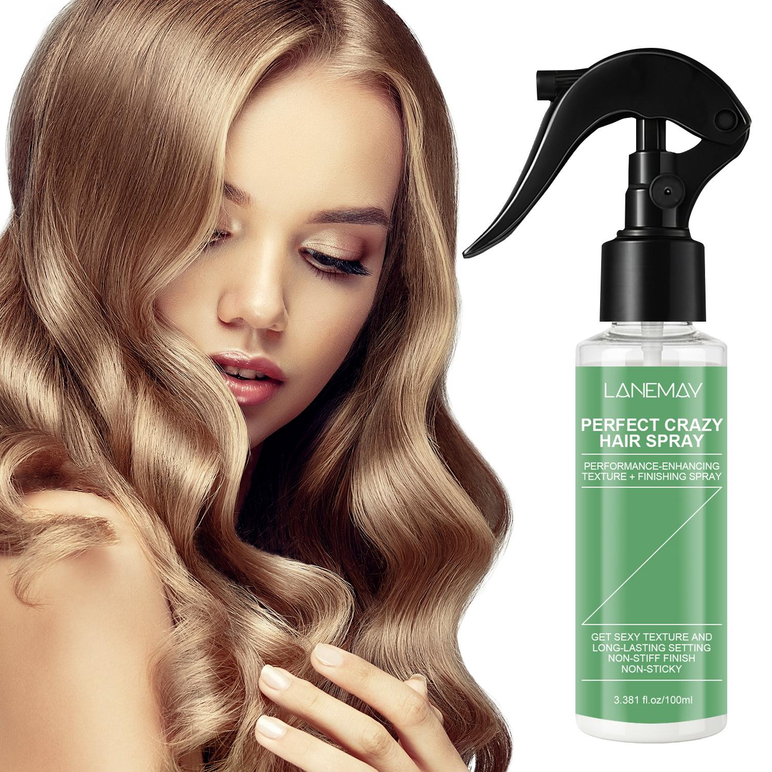 

Perfect Crazy Hair Spray-Frizz Control & Shine Hair-Nourish Hair, Get Sexy Texture And Long Lasting Setting-Suitable For All Hair Types, 100ml