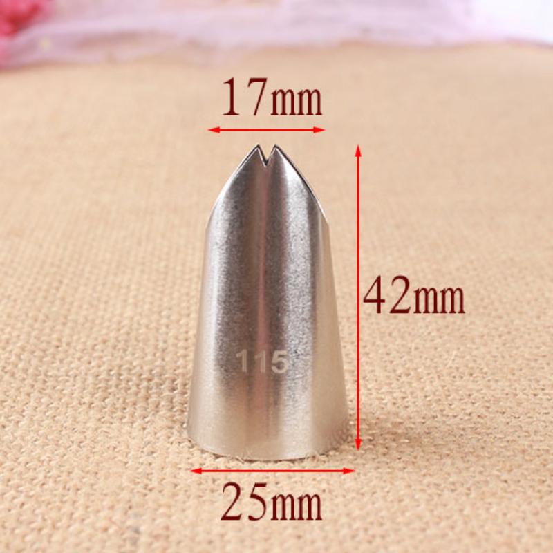 115# Cupcake Sferă din oțel inoxidabil Forma bilei Duze pentru țevi pentru glazură Sfaturi pentru cremă de patiserie Torță cu flori Instrumente pentru decorarea tubului de patiserie