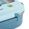 Lunch Box Stainless Steel Sealed and Insulated Lunch Box  Proof Cartoon Lunch Box for Kids Adults(Blue )
