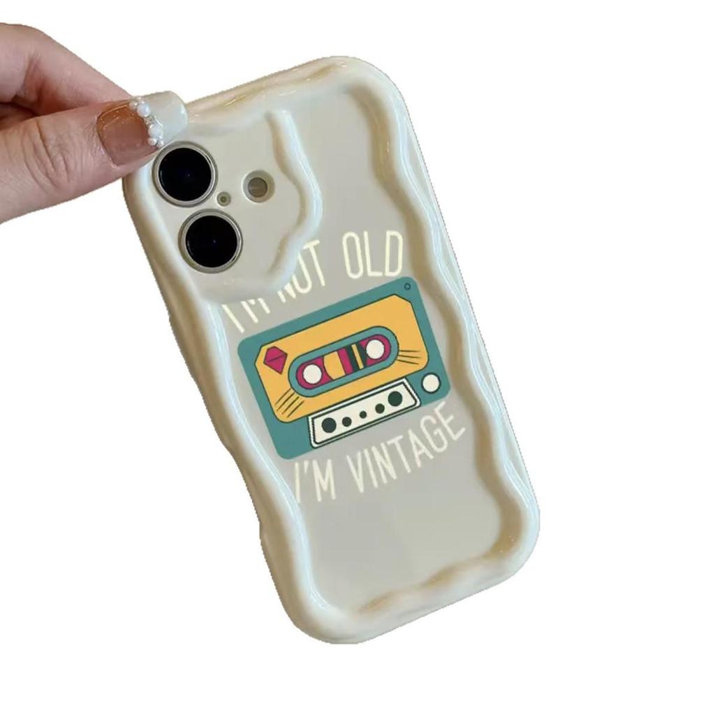 Cartoon Cassette Phone Case for Apple 17 Pro Max/iPhone 16/15/14/13 Pro