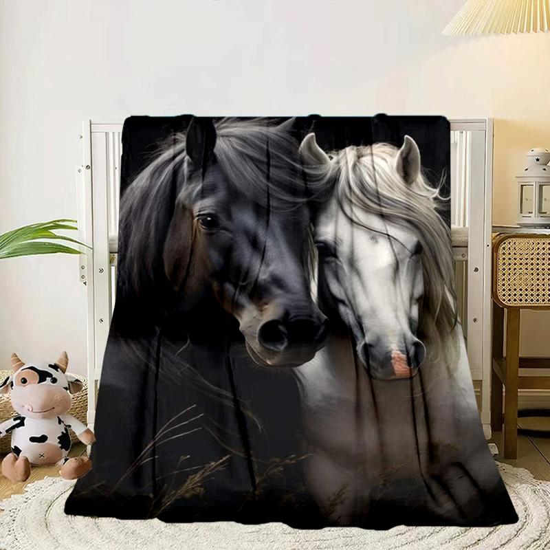 Blue Horse Dreams Blanket Flannel Blanket Throw Blanket Sofa Cover Blanket Soft Premium Blanket Picnic Blanket Tv Blanket Gifts