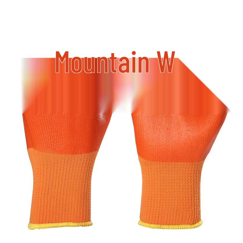 Extra Große Wasserdichte PVC-beschichtete Arbeitshandschuhe, Öl- und Abriebfest