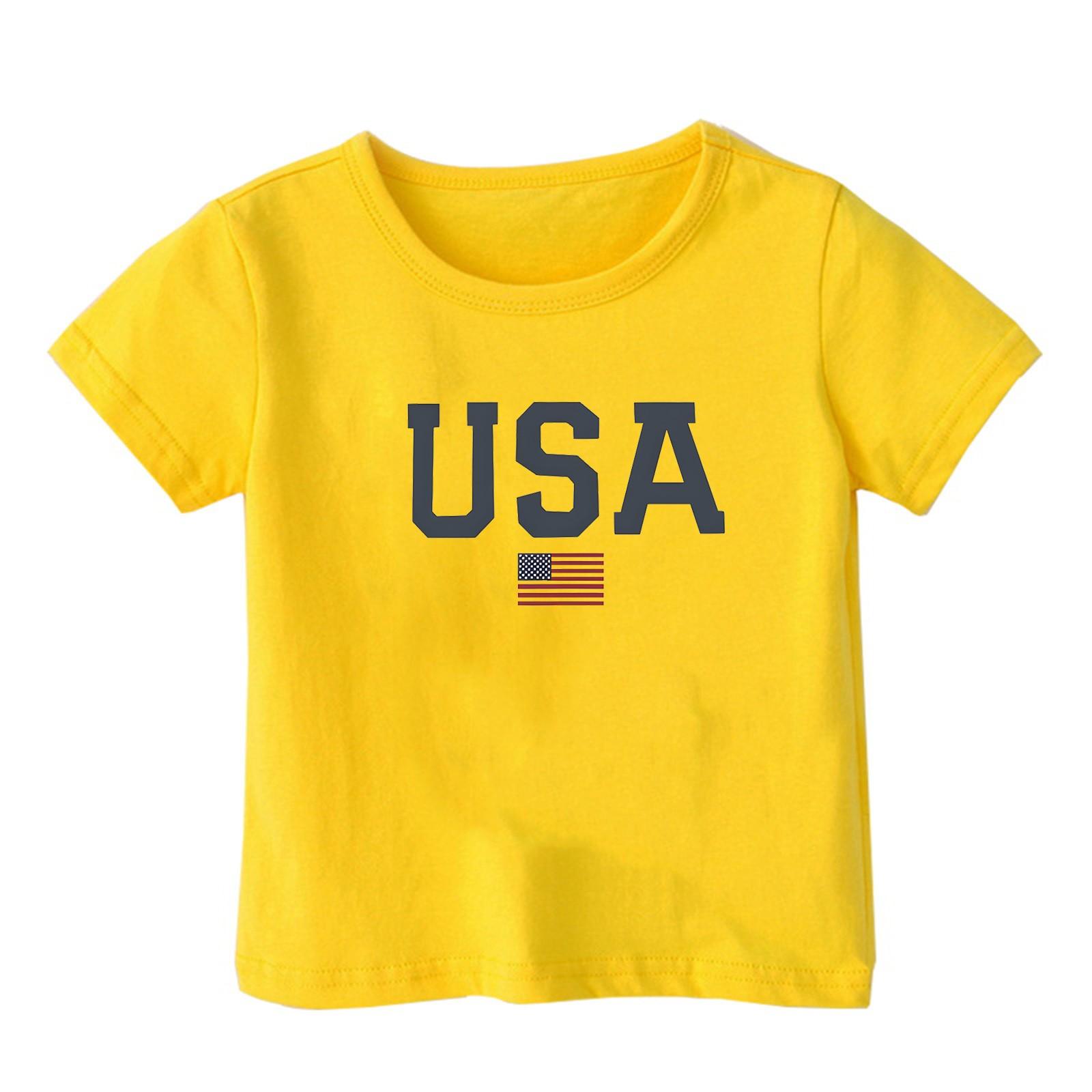 

Молодежный повседневный удобный свободный легкий топ с круглым вырезом и короткими рукавами 160 жёлтый