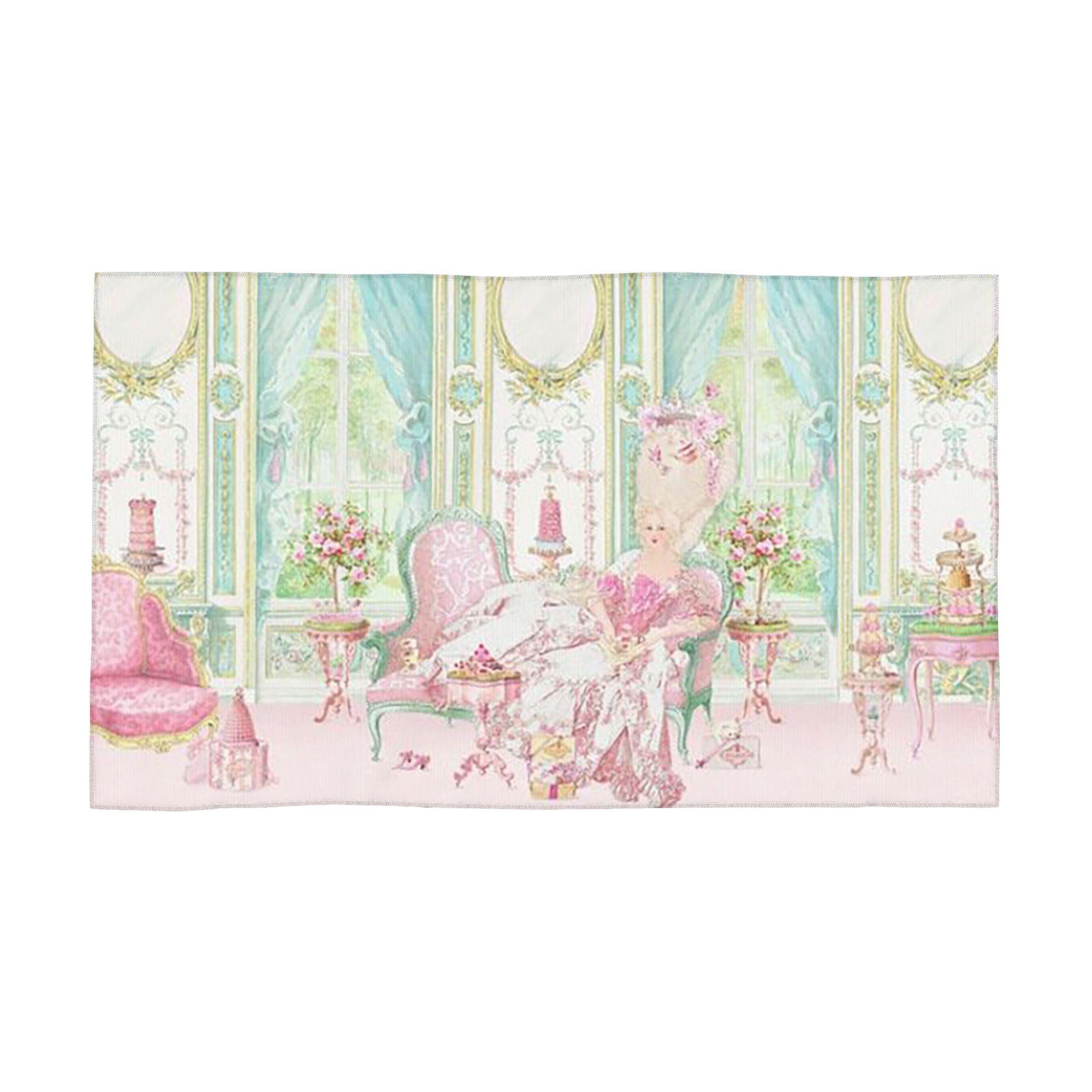 

Marie Antoinette The Pink Room Soft Face Towel Quick Dry Pool Bath Cotton Towels Absorbent W40*H60(CM)