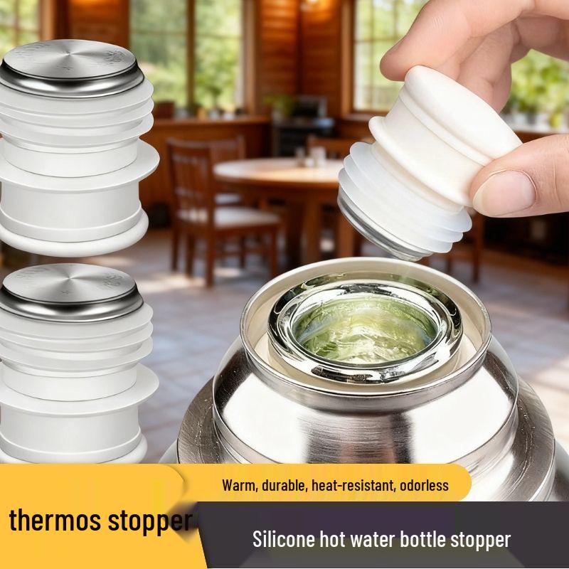 Silicone Thermos Stopper for Home Hot Water Bottles and Warm Pots